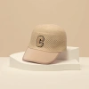Knitted perforated baseball cap, breathable, comfortable, anti-slip, sweat-absorbing, sun-protective casual cap details Picture